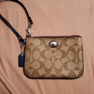 Small coach wristlet